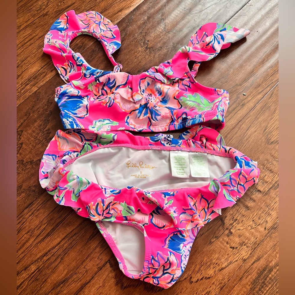 Pink Floral Kids Swimwear by Lilly Pulitzer
